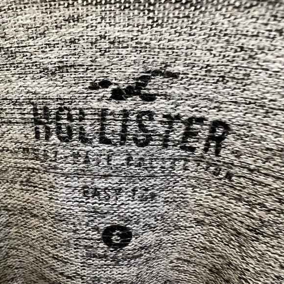 Hollister Gray Heathered Long Sleeve Tee Shirt Lightweight Sweater Top Small S - Picture 4 of 6